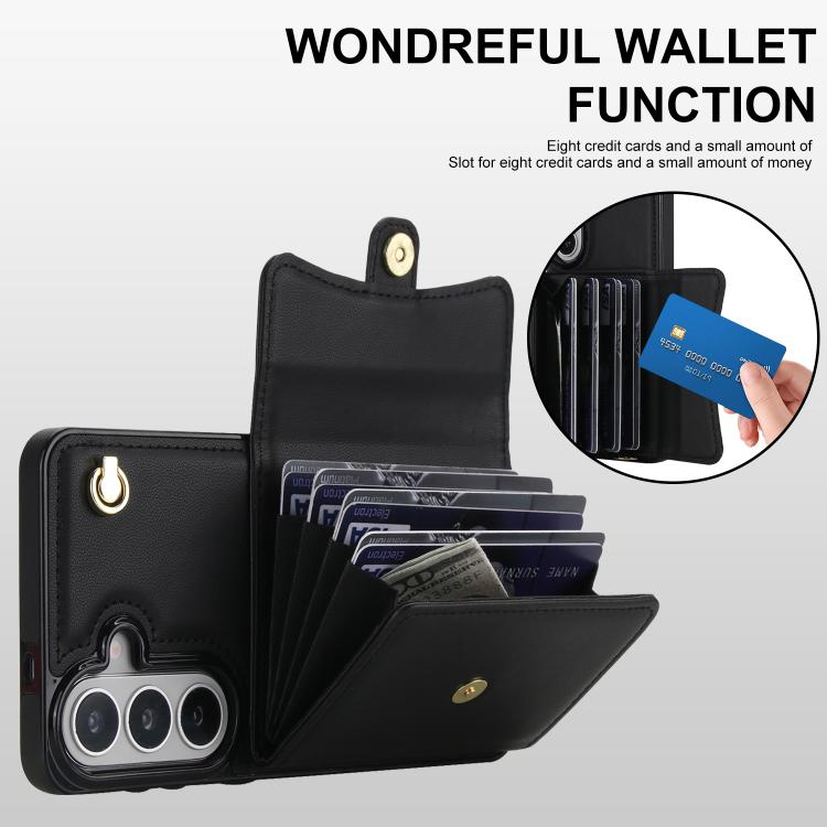 RFID Card Slot Phone Case with Long Lanyard, For Samsung Galaxy S26+ 5G, For Samsung Galaxy S26 Ultra 5G, For Samsung Galaxy S26 5G, For Samsung Galaxy S25 5G, For Samsung Galaxy S25+ 5G, For Samsung Galaxy S25 Ultra 5G, For Samsung Galaxy S24 Ultra 5G...
