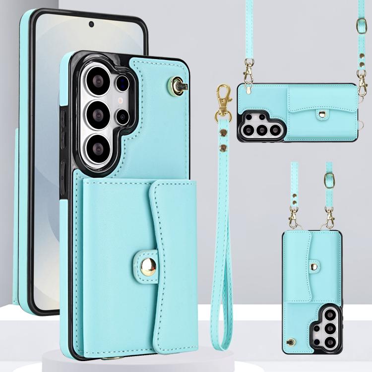 RFID Card Slot Phone Case with Long Lanyard, For Samsung Galaxy S26+ 5G, For Samsung Galaxy S26 Ultra 5G, For Samsung Galaxy S26 5G, For Samsung Galaxy S25 5G, For Samsung Galaxy S25+ 5G, For Samsung Galaxy S25 Ultra 5G, For Samsung Galaxy S24 Ultra 5G...