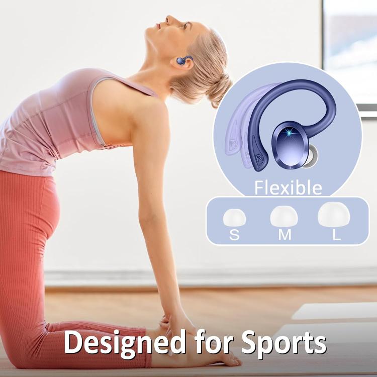 Q38 Ear-mounted LED Digital Display Wireless Bluetooth Earphone