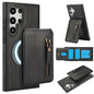 Zipper Wallet Split MagSafe Leather Back Phone Case, For Samsung Galaxy S24 FE 5G, For Samsung Galaxy S24 Ultra 5G, For Samsung Galaxy S24+ 5G, For Samsung Galaxy S24 5G, For Samsung Galaxy S23 FE 5G, For Samsung Galaxy S23 Ultra 5G
