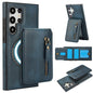 Zipper Wallet Split MagSafe Leather Back Phone Case, For Samsung Galaxy S24 FE 5G, For Samsung Galaxy S24 Ultra 5G, For Samsung Galaxy S24+ 5G, For Samsung Galaxy S24 5G, For Samsung Galaxy S23 FE 5G, For Samsung Galaxy S23 Ultra 5G