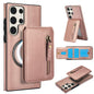 Zipper Wallet Split MagSafe Leather Back Phone Case, For Samsung Galaxy S24 FE 5G, For Samsung Galaxy S24 Ultra 5G, For Samsung Galaxy S24+ 5G, For Samsung Galaxy S24 5G, For Samsung Galaxy S23 FE 5G, For Samsung Galaxy S23 Ultra 5G