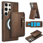 Zipper Wallet Split MagSafe Leather Back Phone Case, For Samsung Galaxy S24 FE 5G, For Samsung Galaxy S24 Ultra 5G, For Samsung Galaxy S24+ 5G, For Samsung Galaxy S24 5G, For Samsung Galaxy S23 FE 5G, For Samsung Galaxy S23 Ultra 5G