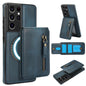 Zipper Wallet Split MagSafe Leather Back Phone Case, For Samsung Galaxy S21 5G, For Samsung Galaxy S21+ 5G, For Samsung Galaxy S21 Ultra 5G, For Samsung Galaxy Note20 Ultra, For Samsung Galaxy Note20
