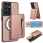 Zipper Wallet Split MagSafe Leather Back Phone Case, For Samsung Galaxy S21 5G, For Samsung Galaxy S21+ 5G, For Samsung Galaxy S21 Ultra 5G, For Samsung Galaxy Note20 Ultra, For Samsung Galaxy Note20