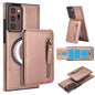 Zipper Wallet Split MagSafe Leather Back Phone Case, For Samsung Galaxy S21 5G, For Samsung Galaxy S21+ 5G, For Samsung Galaxy S21 Ultra 5G, For Samsung Galaxy Note20 Ultra, For Samsung Galaxy Note20