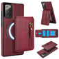 Zipper Wallet Split MagSafe Leather Back Phone Case, For Samsung Galaxy S21 5G, For Samsung Galaxy S21+ 5G, For Samsung Galaxy S21 Ultra 5G, For Samsung Galaxy Note20 Ultra, For Samsung Galaxy Note20