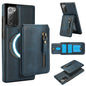 Zipper Wallet Split MagSafe Leather Back Phone Case, For Samsung Galaxy S21 5G, For Samsung Galaxy S21+ 5G, For Samsung Galaxy S21 Ultra 5G, For Samsung Galaxy Note20 Ultra, For Samsung Galaxy Note20