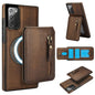 Zipper Wallet Split MagSafe Leather Back Phone Case, For Samsung Galaxy S21 5G, For Samsung Galaxy S21+ 5G, For Samsung Galaxy S21 Ultra 5G, For Samsung Galaxy Note20 Ultra, For Samsung Galaxy Note20