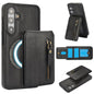 Zipper Wallet Split MagSafe Leather Back Phone Case, For Samsung Galaxy S24 FE 5G, For Samsung Galaxy S24 Ultra 5G, For Samsung Galaxy S24+ 5G, For Samsung Galaxy S24 5G, For Samsung Galaxy S23 FE 5G, For Samsung Galaxy S23 Ultra 5G