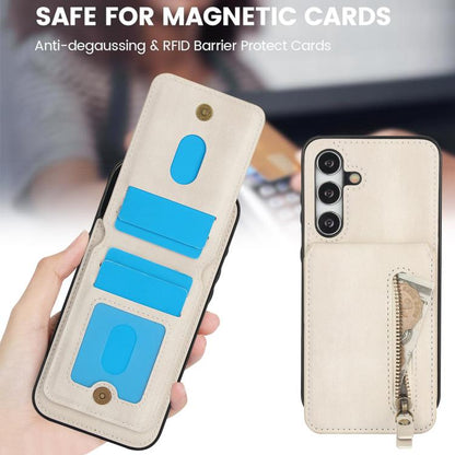 Zipper Wallet Split MagSafe Leather Back Phone Case, For Samsung Galaxy S24 FE 5G, For Samsung Galaxy S24 Ultra 5G, For Samsung Galaxy S24+ 5G, For Samsung Galaxy S24 5G, For Samsung Galaxy S23 FE 5G, For Samsung Galaxy S23 Ultra 5G