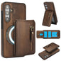 Zipper Wallet Split MagSafe Leather Back Phone Case, For Samsung Galaxy S24 FE 5G, For Samsung Galaxy S24 Ultra 5G, For Samsung Galaxy S24+ 5G, For Samsung Galaxy S24 5G, For Samsung Galaxy S23 FE 5G, For Samsung Galaxy S23 Ultra 5G