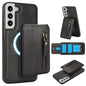 Zipper Wallet Split MagSafe Leather Back Phone Case, For Samsung Galaxy S23+ 5G, For Samsung Galaxy S23 5G, For Samsung Galaxy S22 Ultra 5G, For Samsung Galaxy S22+ 5G, For Samsung Galaxy S22 5G, For Samsung Galaxy S21 FE 5G