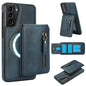 Zipper Wallet Split MagSafe Leather Back Phone Case, For Samsung Galaxy S21 5G, For Samsung Galaxy S21+ 5G, For Samsung Galaxy S21 Ultra 5G, For Samsung Galaxy Note20 Ultra, For Samsung Galaxy Note20