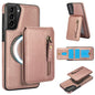 Zipper Wallet Split MagSafe Leather Back Phone Case, For Samsung Galaxy S21 5G, For Samsung Galaxy S21+ 5G, For Samsung Galaxy S21 Ultra 5G, For Samsung Galaxy Note20 Ultra, For Samsung Galaxy Note20