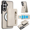Zipper Wallet Split MagSafe Leather Back Phone Case, For Samsung Galaxy S26+ 5G, For Samsung Galaxy S26 Ultra 5G, For Samsung Galaxy S26 5G, For Samsung Galaxy S25 5G, For Samsung Galaxy S25+ 5G, For Samsung Galaxy S25 Ultra 5G