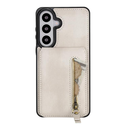 Zipper Wallet Split MagSafe Leather Back Phone Case, For Samsung Galaxy S26+ 5G, For Samsung Galaxy S26 Ultra 5G, For Samsung Galaxy S26 5G, For Samsung Galaxy S25 5G, For Samsung Galaxy S25+ 5G, For Samsung Galaxy S25 Ultra 5G