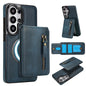 Zipper Wallet Split MagSafe Leather Back Phone Case, For Samsung Galaxy S26+ 5G, For Samsung Galaxy S26 Ultra 5G, For Samsung Galaxy S26 5G, For Samsung Galaxy S25 5G, For Samsung Galaxy S25+ 5G, For Samsung Galaxy S25 Ultra 5G