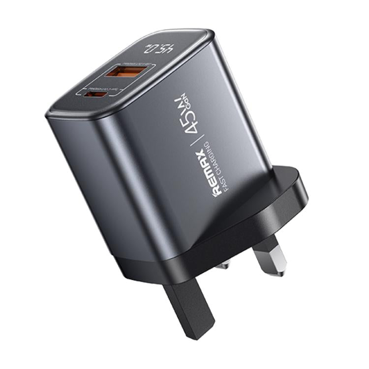 REMAX U2-AC 45W USB and Type-C GaN Digital Display Fast Charger