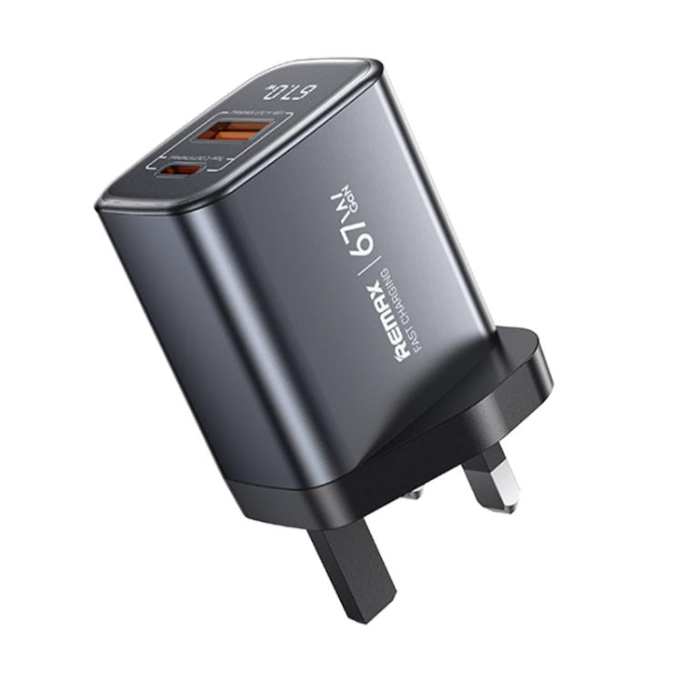 REMAX U2-AC 67W USB and Type-C GaN Digital Display Fast Charger