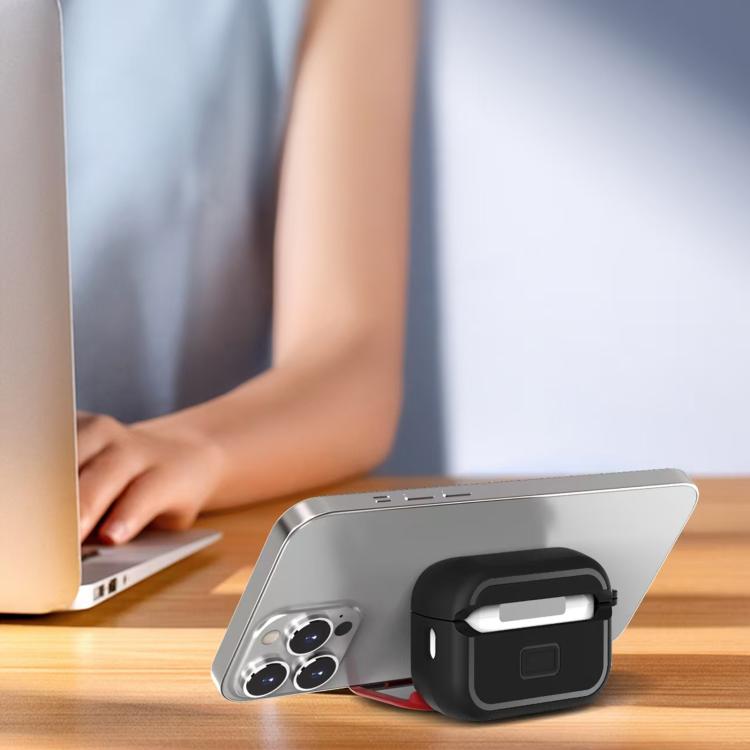 Mirror Stand Silicone Earphones Protective Case