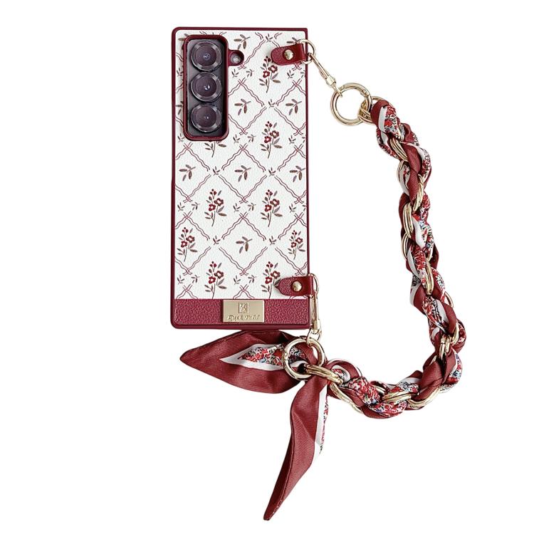 Luck Flower Pattern TPU Phone Case With Strap