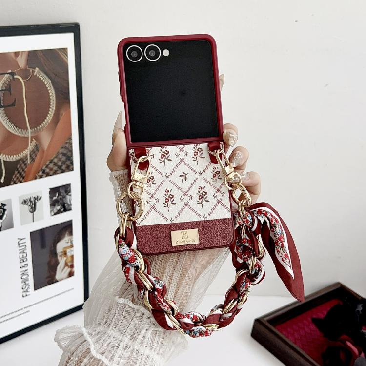 Luck Flower Pattern TPU Phone Case With Strap