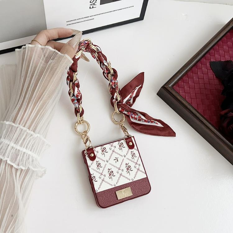 Luck Flower Pattern TPU Phone Case With Strap