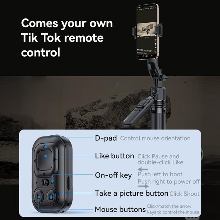 Yesido SF23 Face Tracking Tripod Bluetooth Selfie Stick