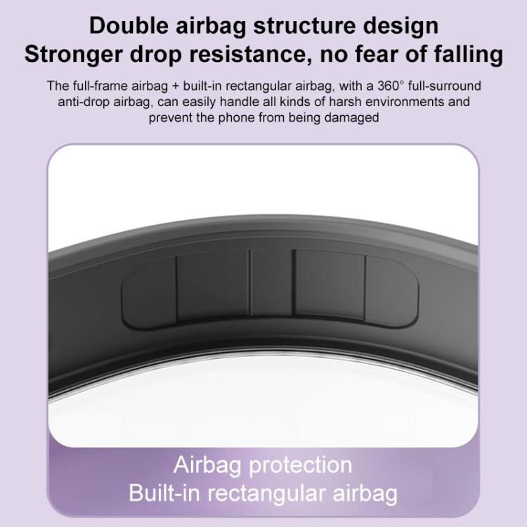 Airbag MagSafe Shockproof Frosted Phone Case with Fold Holder