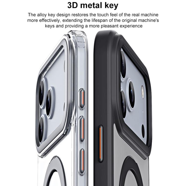 Airbag MagSafe Shockproof Frosted Phone Case with Fold Holder