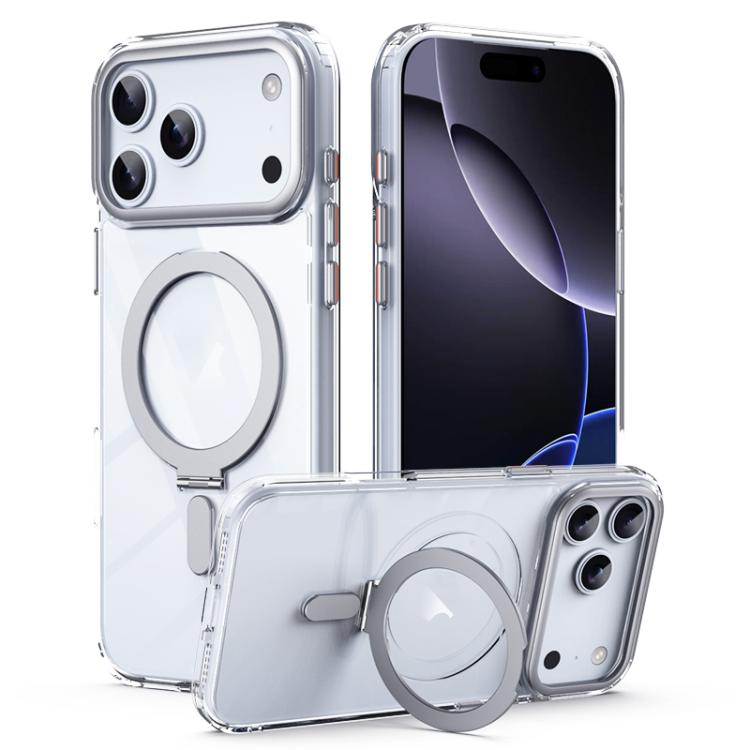 Airbag MagSafe Shockproof Frosted Phone Case with Fold Holder