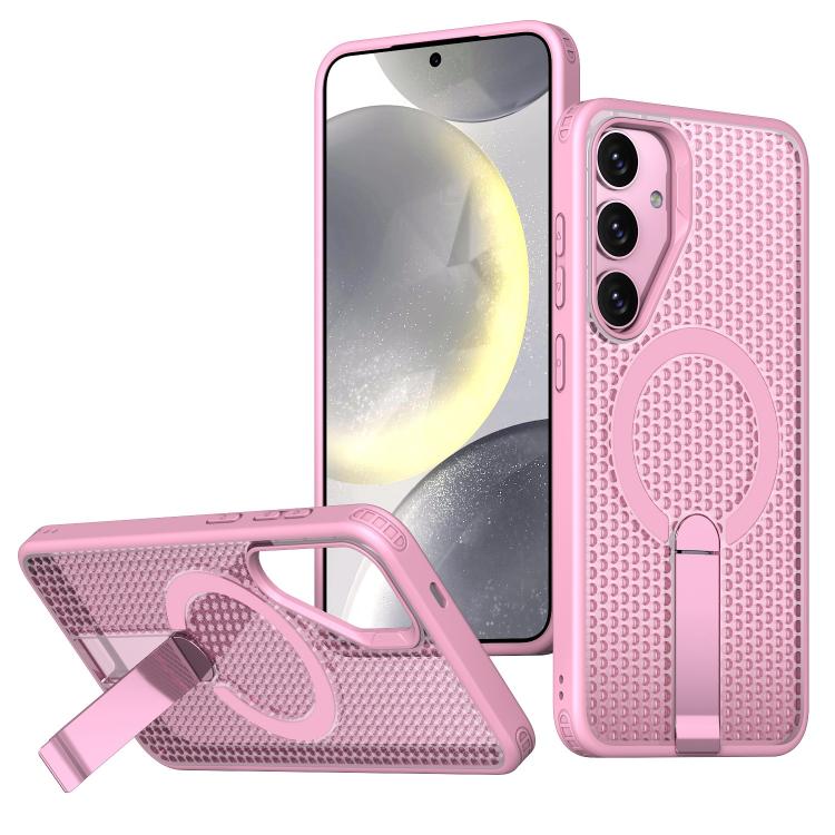 Honeycomb Cooling MagSafe Holder Phone Case, For Samsung Galaxy S26 Ultra 5G, For Samsung Galaxy A07 4G, For Samsung Galaxy A17 5G, For Samsung Galaxy M56 / F56 5G, For Samsung Galaxy A06 5G / 4G, For Samsung Galaxy S25 5G / S24 5G                     ...