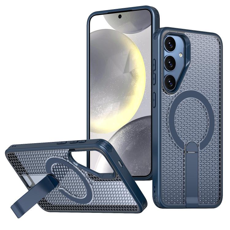 Honeycomb Cooling MagSafe Holder Phone Case, For Samsung Galaxy S26 Ultra 5G, For Samsung Galaxy A07 4G, For Samsung Galaxy A17 5G, For Samsung Galaxy M56 / F56 5G, For Samsung Galaxy A06 5G / 4G, For Samsung Galaxy S25 5G / S24 5G                     ...