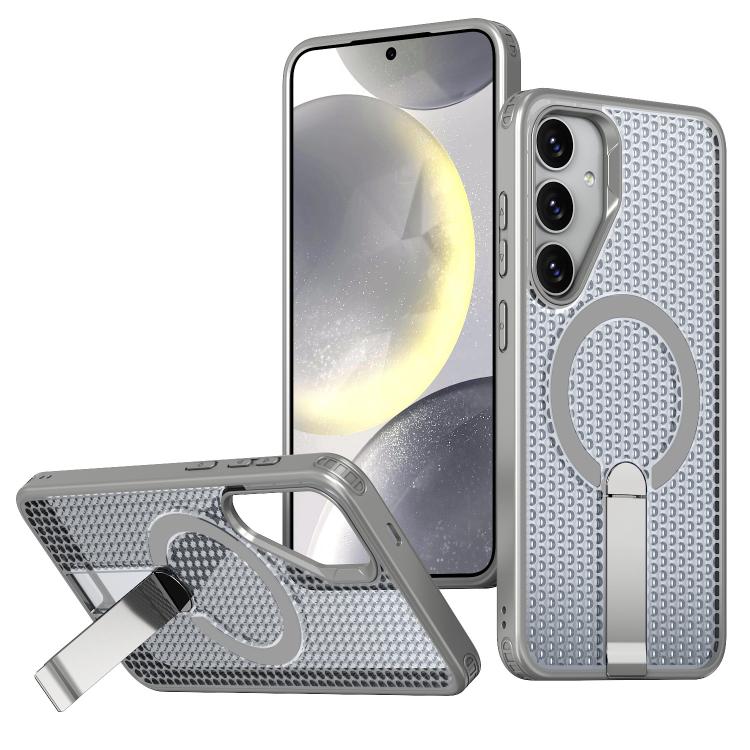 Honeycomb Cooling MagSafe Holder Phone Case, For Samsung Galaxy S26 Ultra 5G, For Samsung Galaxy A07 4G, For Samsung Galaxy A17 5G, For Samsung Galaxy M56 / F56 5G, For Samsung Galaxy A06 5G / 4G, For Samsung Galaxy S25 5G / S24 5G                     ...