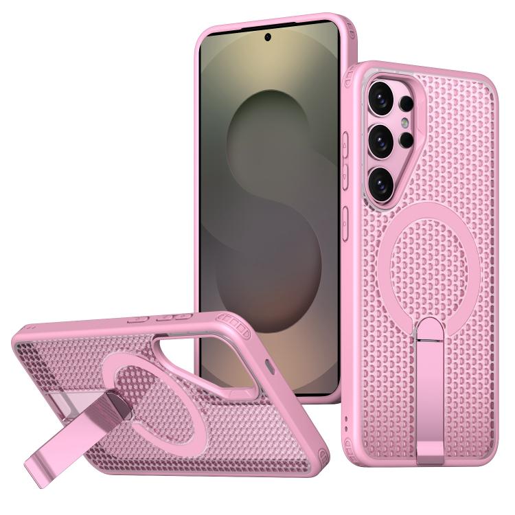 Honeycomb Cooling MagSafe Holder Phone Case, For Samsung Galaxy S26 Ultra 5G, For Samsung Galaxy A07 4G, For Samsung Galaxy A17 5G, For Samsung Galaxy M56 / F56 5G, For Samsung Galaxy A06 5G / 4G, For Samsung Galaxy S25 5G / S24 5G                     ...