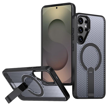 Honeycomb Cooling MagSafe Holder Phone Case, For Samsung Galaxy Xcover7 Pro, For Samsung Galaxy Xcover7, For Samsung Galaxy S24 Ultra 5G, For Samsung Galaxy S23+ 5G