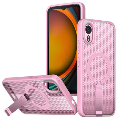 Honeycomb Cooling MagSafe Holder Phone Case, For Samsung Galaxy Xcover7 Pro, For Samsung Galaxy Xcover7, For Samsung Galaxy S24 Ultra 5G, For Samsung Galaxy S23+ 5G