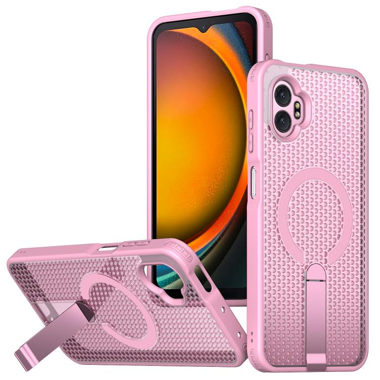 Honeycomb Cooling MagSafe Holder Phone Case, For Samsung Galaxy Xcover7 Pro, For Samsung Galaxy Xcover7, For Samsung Galaxy S24 Ultra 5G, For Samsung Galaxy S23+ 5G