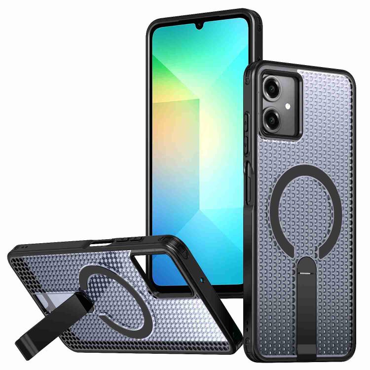 Honeycomb Cooling MagSafe Holder Phone Case, For Samsung Galaxy S26 Ultra 5G, For Samsung Galaxy A07 4G, For Samsung Galaxy A17 5G, For Samsung Galaxy M56 / F56 5G, For Samsung Galaxy A06 5G / 4G, For Samsung Galaxy S25 5G / S24 5G                     ...