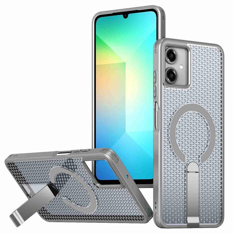 Honeycomb Cooling MagSafe Holder Phone Case, For Samsung Galaxy S26 Ultra 5G, For Samsung Galaxy A07 4G, For Samsung Galaxy A17 5G, For Samsung Galaxy M56 / F56 5G, For Samsung Galaxy A06 5G / 4G, For Samsung Galaxy S25 5G / S24 5G                     ...
