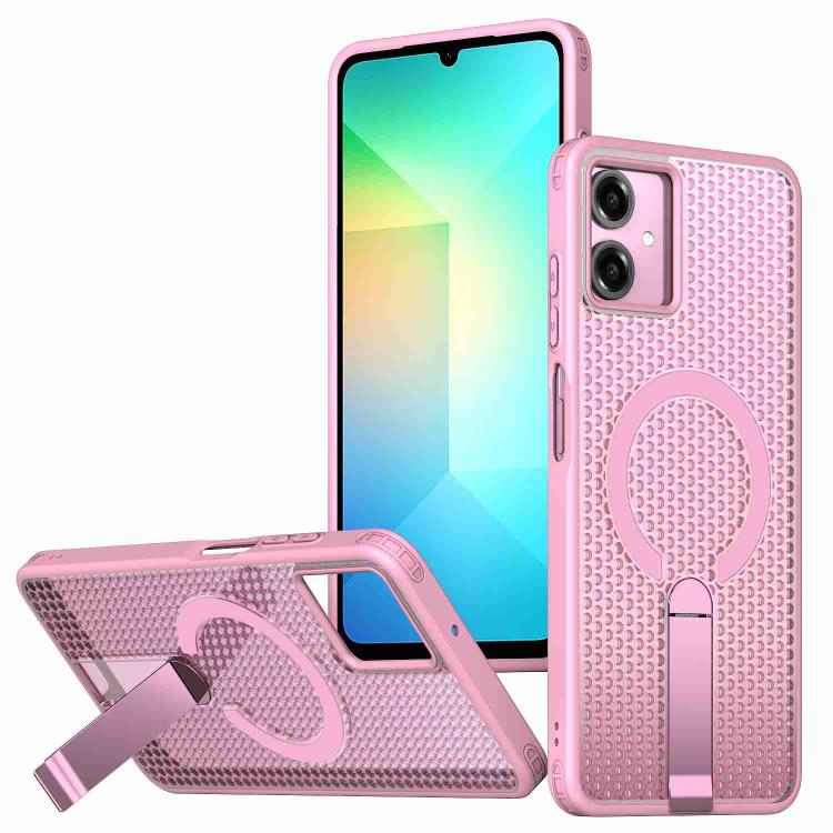 Honeycomb Cooling MagSafe Holder Phone Case, For Samsung Galaxy S26 Ultra 5G, For Samsung Galaxy A07 4G, For Samsung Galaxy A17 5G, For Samsung Galaxy M56 / F56 5G, For Samsung Galaxy A06 5G / 4G, For Samsung Galaxy S25 5G / S24 5G                     ...