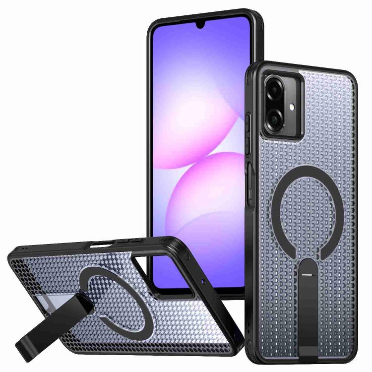 Honeycomb Cooling MagSafe Holder Phone Case, For Samsung Galaxy S26 Ultra 5G, For Samsung Galaxy A07 4G, For Samsung Galaxy A17 5G, For Samsung Galaxy M56 / F56 5G, For Samsung Galaxy A06 5G / 4G, For Samsung Galaxy S25 5G / S24 5G                     ...