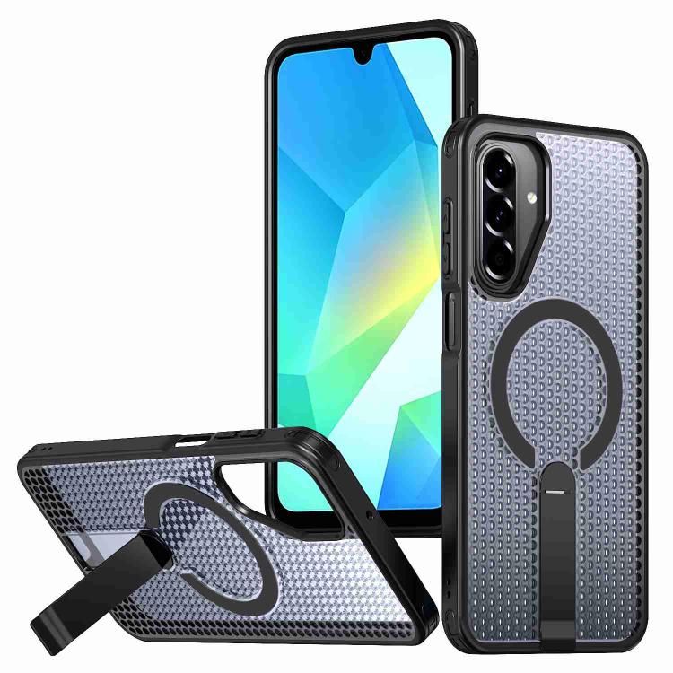 Honeycomb Cooling MagSafe Holder Phone Case, For Samsung Galaxy S26 Ultra 5G, For Samsung Galaxy A07 4G, For Samsung Galaxy A17 5G, For Samsung Galaxy M56 / F56 5G, For Samsung Galaxy A06 5G / 4G, For Samsung Galaxy S25 5G / S24 5G                     ...