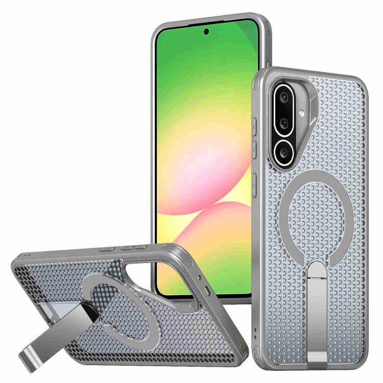 Honeycomb Cooling MagSafe Holder Phone Case, For Samsung Galaxy S26 Ultra 5G, For Samsung Galaxy A07 4G, For Samsung Galaxy A17 5G, For Samsung Galaxy M56 / F56 5G, For Samsung Galaxy A06 5G / 4G, For Samsung Galaxy S25 5G / S24 5G                     ...