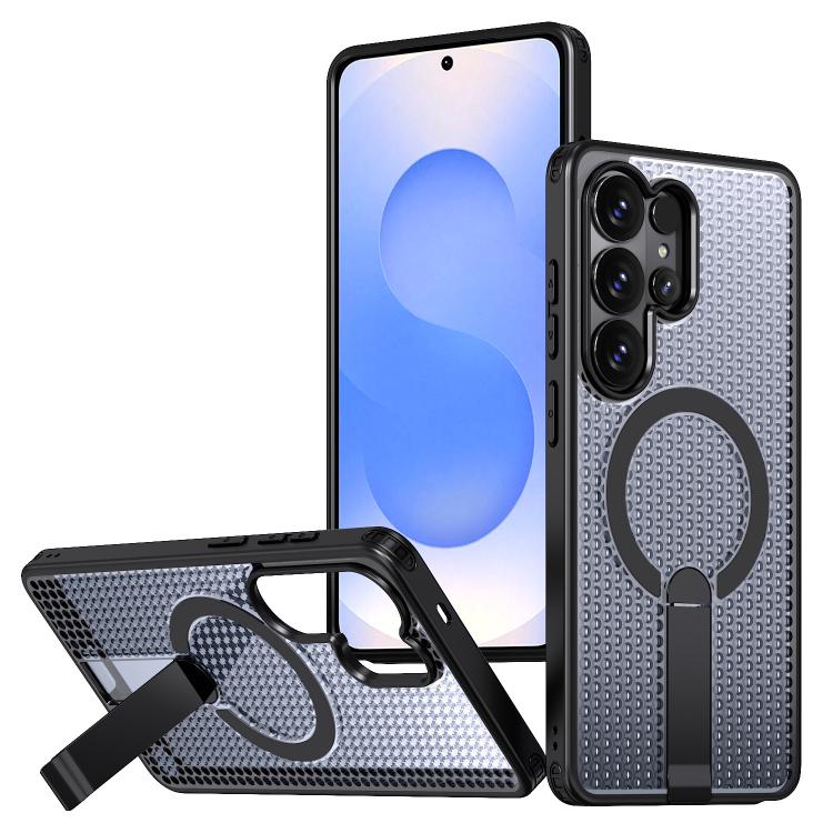 Honeycomb Cooling MagSafe Holder Phone Case, For Samsung Galaxy S26 Ultra 5G, For Samsung Galaxy A07 4G, For Samsung Galaxy A17 5G, For Samsung Galaxy M56 / F56 5G, For Samsung Galaxy A06 5G / 4G, For Samsung Galaxy S25 5G / S24 5G                     ...