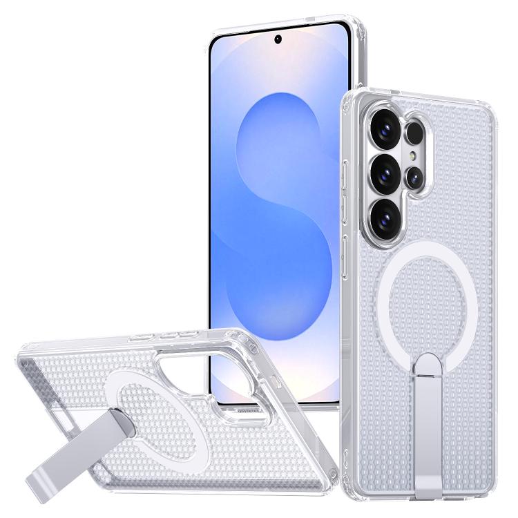 Honeycomb Cooling MagSafe Holder Phone Case, For Samsung Galaxy S26 Ultra 5G, For Samsung Galaxy A07 4G, For Samsung Galaxy A17 5G, For Samsung Galaxy M56 / F56 5G, For Samsung Galaxy A06 5G / 4G, For Samsung Galaxy S25 5G / S24 5G                     ...