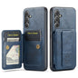 Fierre Shann FS-024 Oil Wax Cow Leather Card Holder Back Phone Case, For Samsung Galaxy S26+ 5G, For Samsung Galaxy S26 Ultra 5G, For Samsung Galaxy S26 5G, For Samsung Galaxy S25 5G, For Samsung Galaxy S25+ 5G, For Samsung Galaxy S25 Ultra 5G