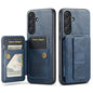 Fierre Shann FS-024 Oil Wax Cow Leather Card Holder Back Phone Case, For Samsung Galaxy S26+ 5G, For Samsung Galaxy S26 Ultra 5G, For Samsung Galaxy S26 5G, For Samsung Galaxy S25 5G, For Samsung Galaxy S25+ 5G, For Samsung Galaxy S25 Ultra 5G