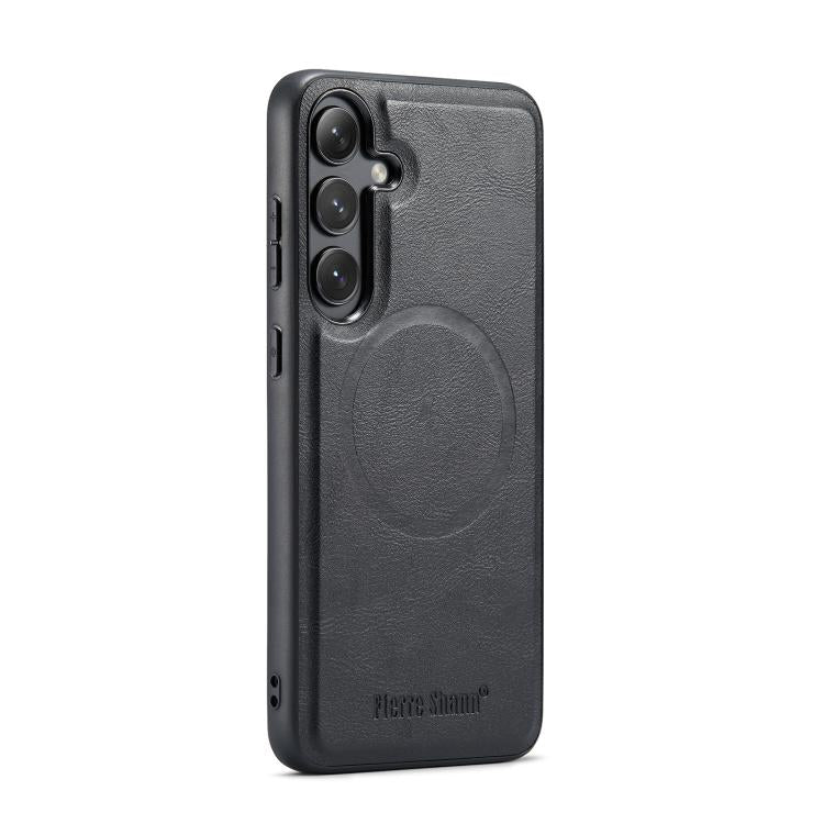 Fierre Shann FS-027 Cowhide Texture MagSafe Magnetic Phone Case, For Samsung Galaxy S26+ 5G, For Samsung Galaxy S26 Ultra 5G, For Samsung Galaxy S26 5G, For Samsung Galaxy S25 5G, For Samsung Galaxy S25+ 5G, For Samsung Galaxy S25 Ultra 5G             ...